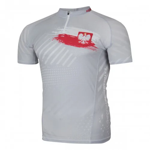 Pánské běžecké tričko na zip POLSKA PRIME